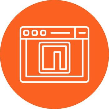 NPM Package Manager Icon Line Multi Circle vector