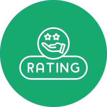 Leave Rating Button Line Multi Circle vector