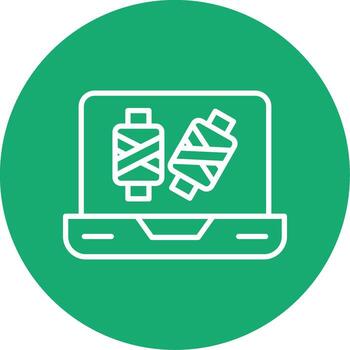 Yarn Dependency Tool Icon Line Multi Circle vector