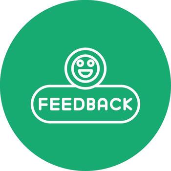 Send Feedback Button Line Multi Circle vector
