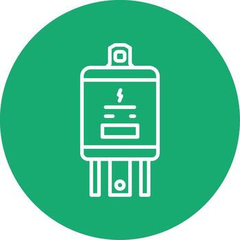 Electrical Circuit Relay Line Multi Circle vector