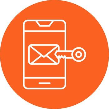 Network Authentication Required Line Multi Circle vector