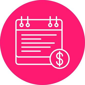 automatizado nómina de sueldos Procesando herramienta línea multi circulo vector