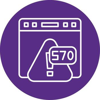 error 570 servidor memoria fuga línea multi circulo vector