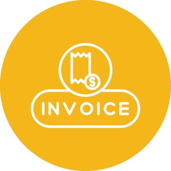 View Invoice Button Line Multi Circle vector