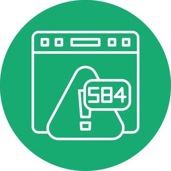 Error 584 Authentication Cookie Invalid Line Multi Circle vector