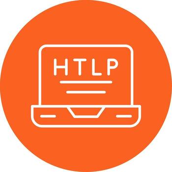 HTTPS Secure URL Symbol Line Multi Circle vector