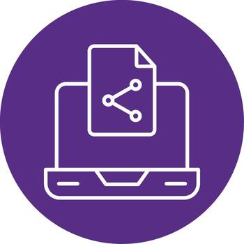 reaccionar contexto api icono línea multi circulo vector