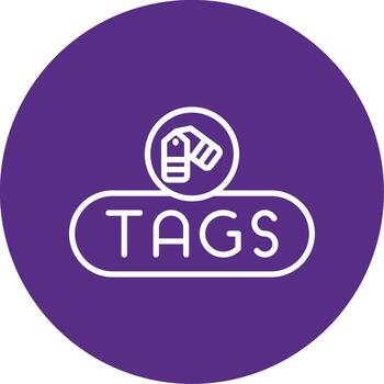 Manage Tags Button Line Multi Circle vector