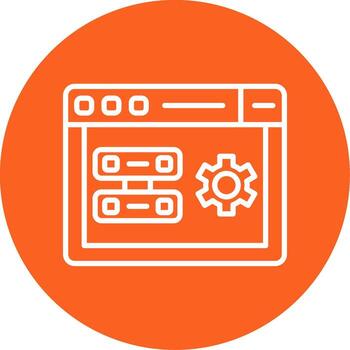 servidor lado representación proceso línea multi circulo vector