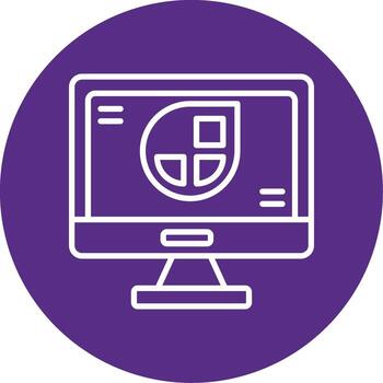 Jamstack Architecture Icon Line Multi Circle vector