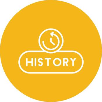 Activity History Button Line Multi Circle vector