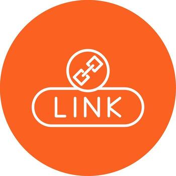 Add Link Button Line Multi Circle vector