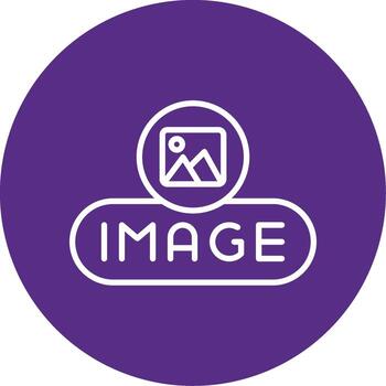 Insert Image Button Line Multi Circle vector