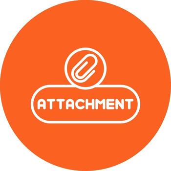 Add Attachment Button Line Multi Circle vector