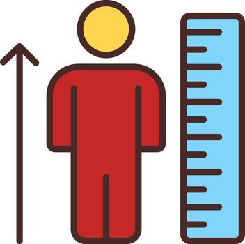 Height Scale Creative Sketch Element vector