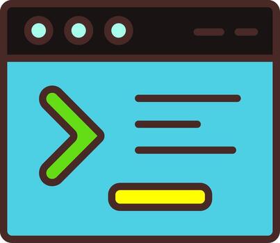 Command Line Pastel Sketch Mark vector