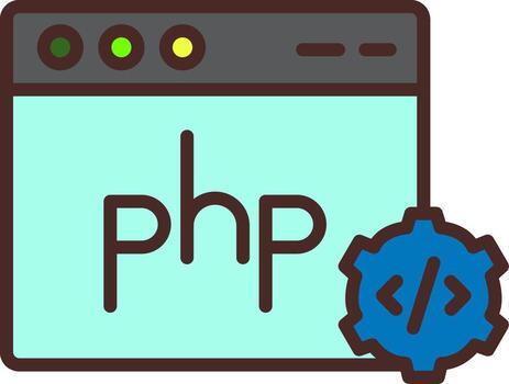 Php Crisp Outline Artwork vector