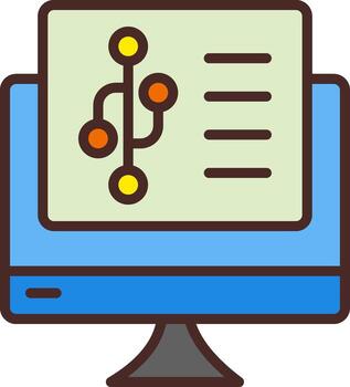 Version Control Isometric Web Illustration vector