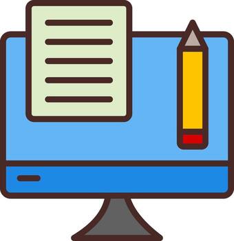 Text Editor Simplified Design Piece vector