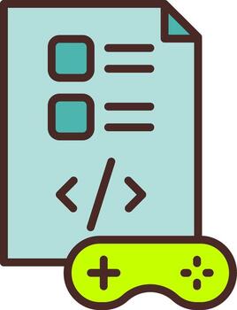 guión brillante tono visual vector