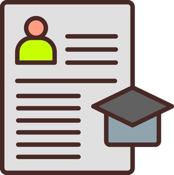 Student Record Futuristic UI Mark vector