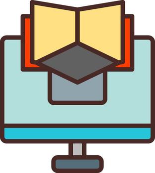 Online Course Clean Sketch Form vector