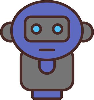 Ai Tutor Digital Tech Element vector