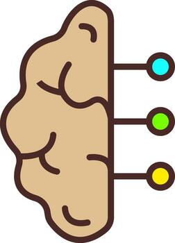 máquina aprendizaje suave contorno gráfico vector