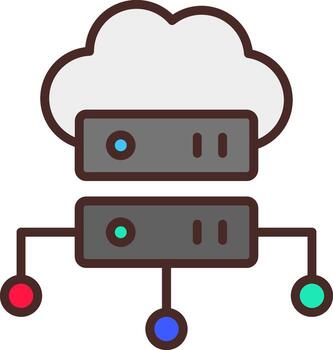 Database 3D Rendered Symbol vector