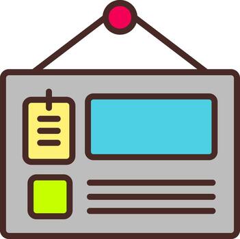 Mood Board Minimal UI Element vector