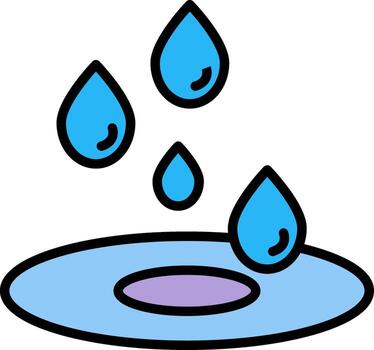 Droplets Minimal UI Element vector