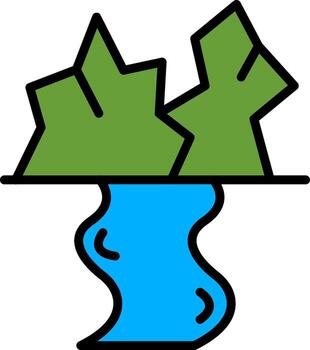 Estuary App-Based UI Graphic vector