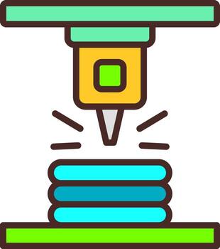 Electron Beam Melting Custom Line Element vector