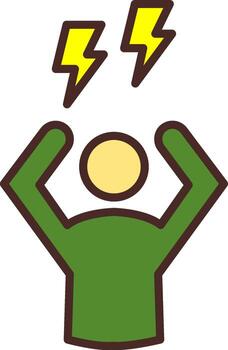 Panic Sharp Line Mark vector