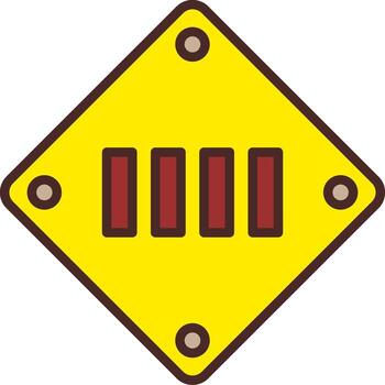 Zebra Crossing Clean Frame Object vector