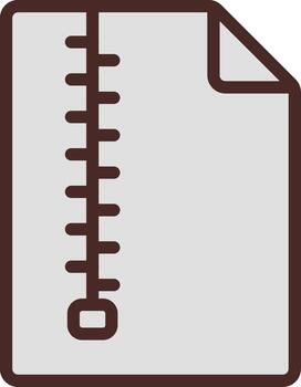 Compressed File Color Block Badge vector