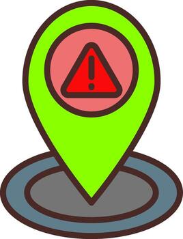 Caution Sharp Line Mark vector