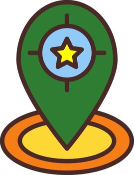 Destination Gradient Style Element vector