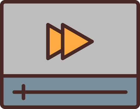 rápido adelante digital tecnología elemento vector