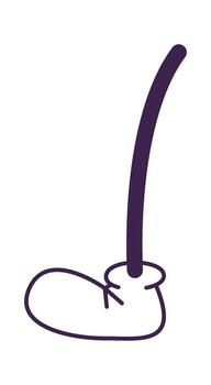Quirky Boot with Long Stem vector