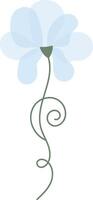 elegante floral línea Arte vector