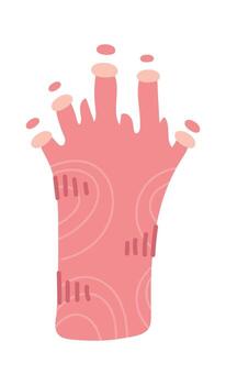 Abstract Hand with Patterns vector