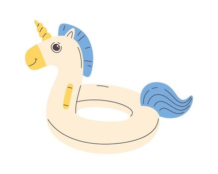 Unicorn Pool Float with Mane vector