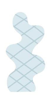 Abstract Wavy Patterned Shape vector