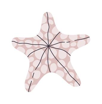 Abstract Starfish with Patterns vector