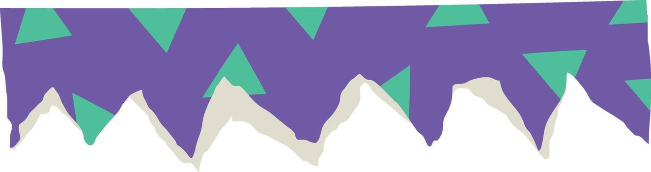 Abstract Geometric Mountain Pattern vector