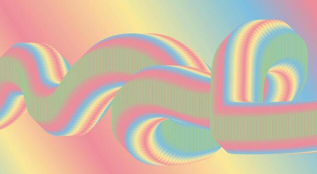 Blend 3D Abstract Background Gradient Color Design Illustration vector