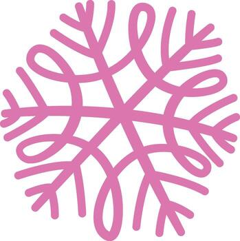 Abstract Snowflake with Loops vector