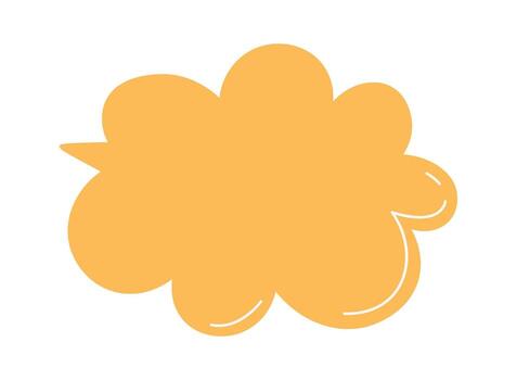 Speech Bubble with Rounded Edges vector